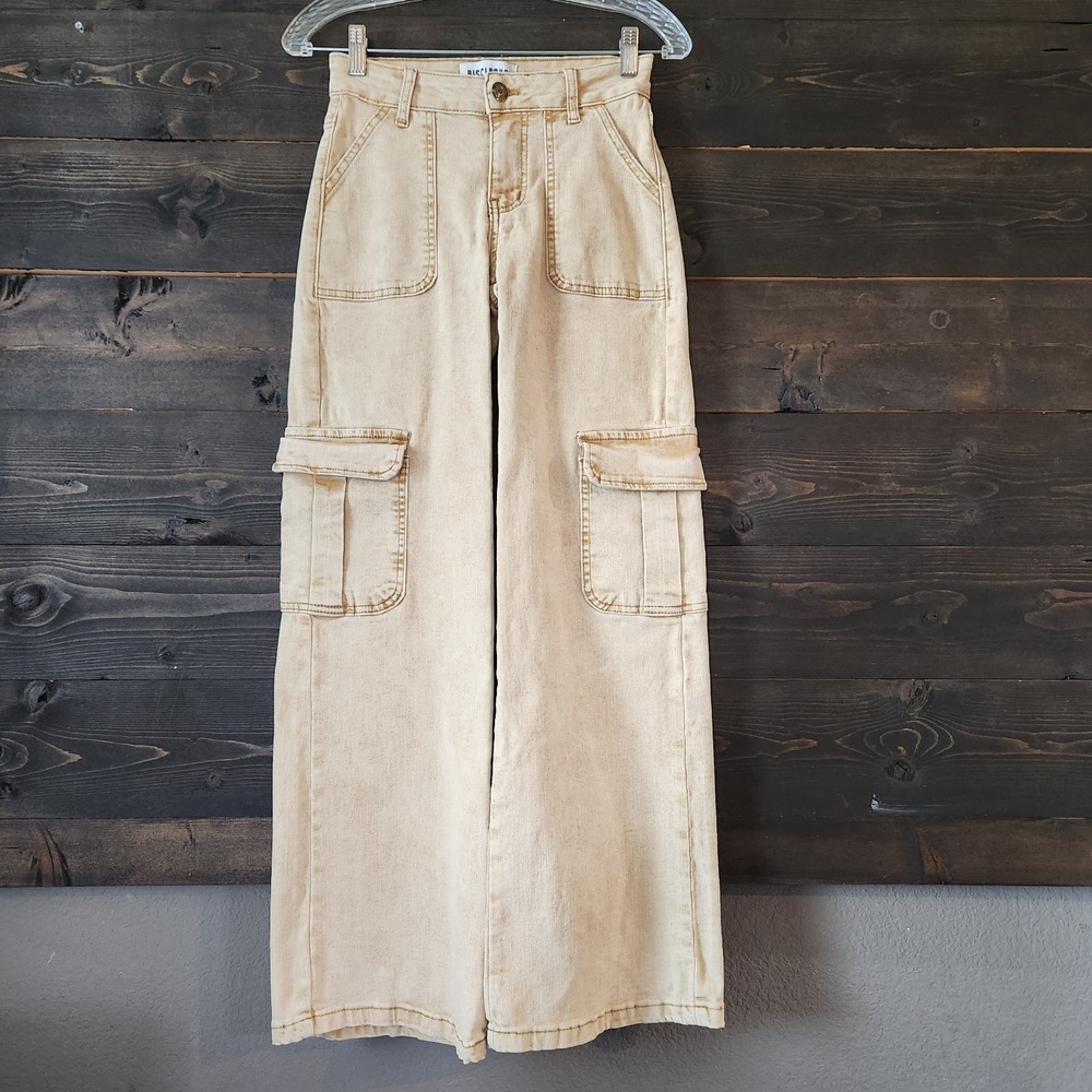 Disclosure Cargo Pants Wide Leg baggy y2k Women's Size 1/25 Grunge Acid Brown